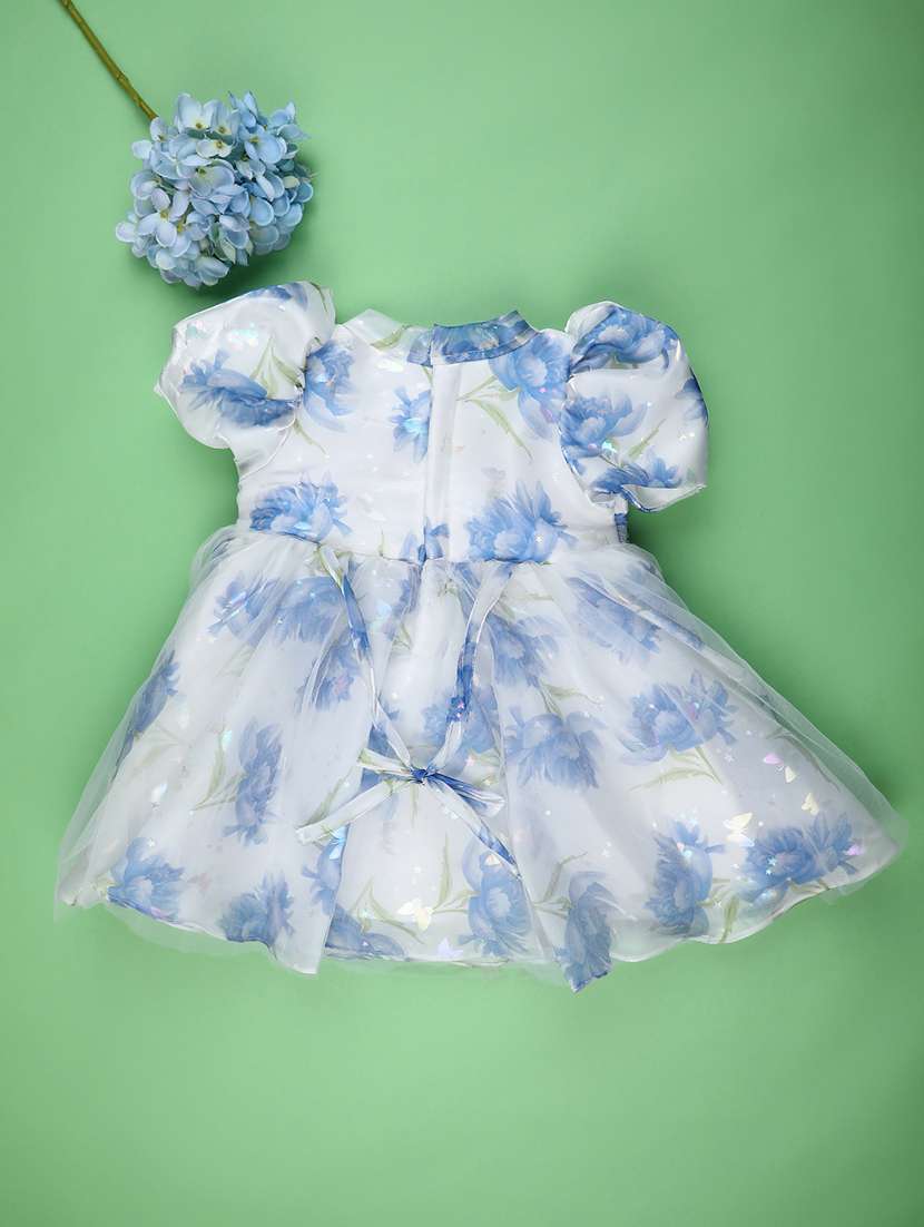 Girls Printed Short Sleeve Frock - 22316707 -  Standard Image - 1