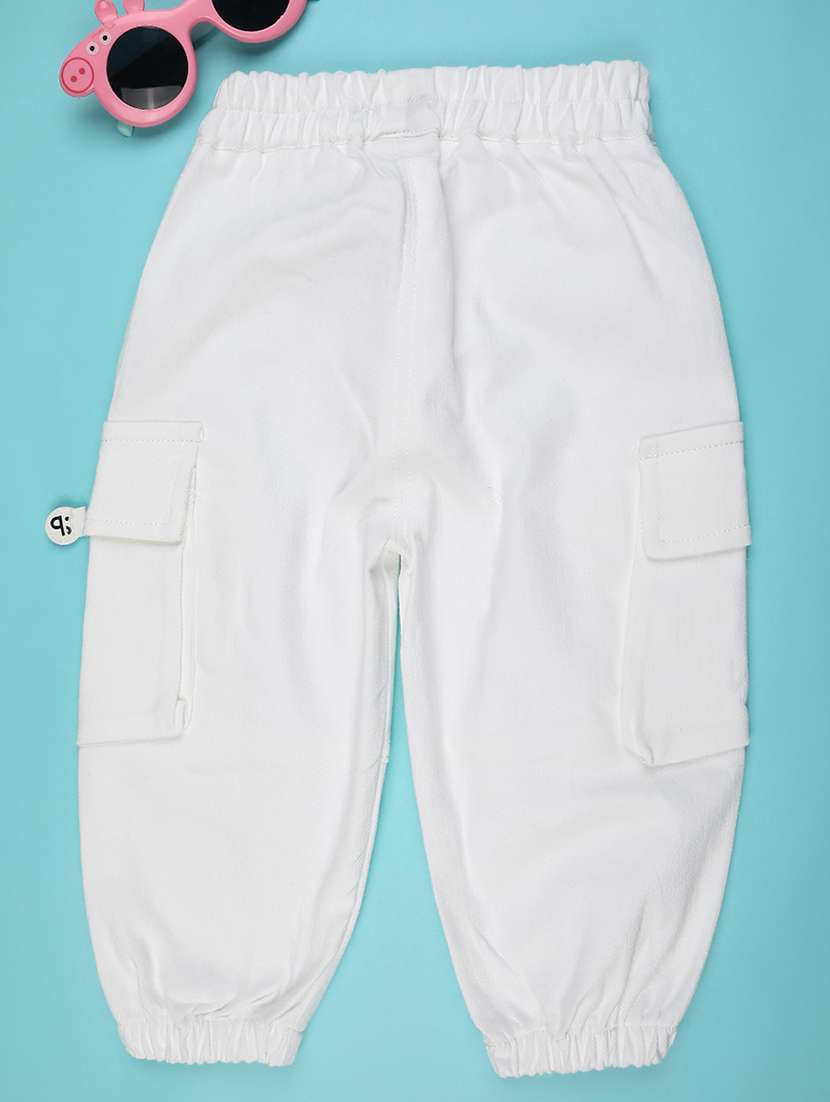 boys solid mid rise cargo - 22316727 -  Standard Image - 1