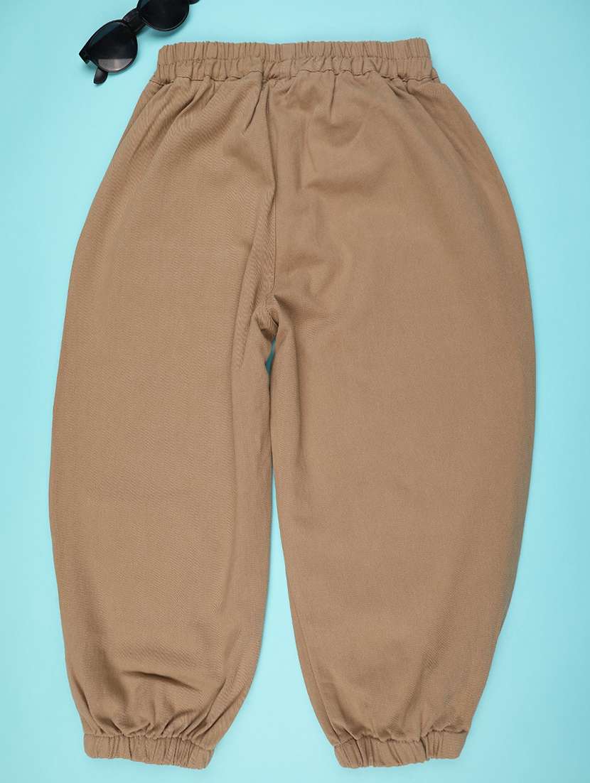 boys solid mid rise cargo - 22316742 -  Standard Image - 1