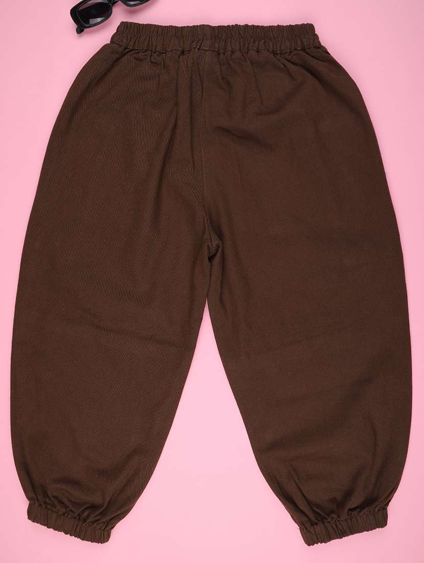 boys solid mid rise regular fit jogger - 22316745 -  Standard Image - 1