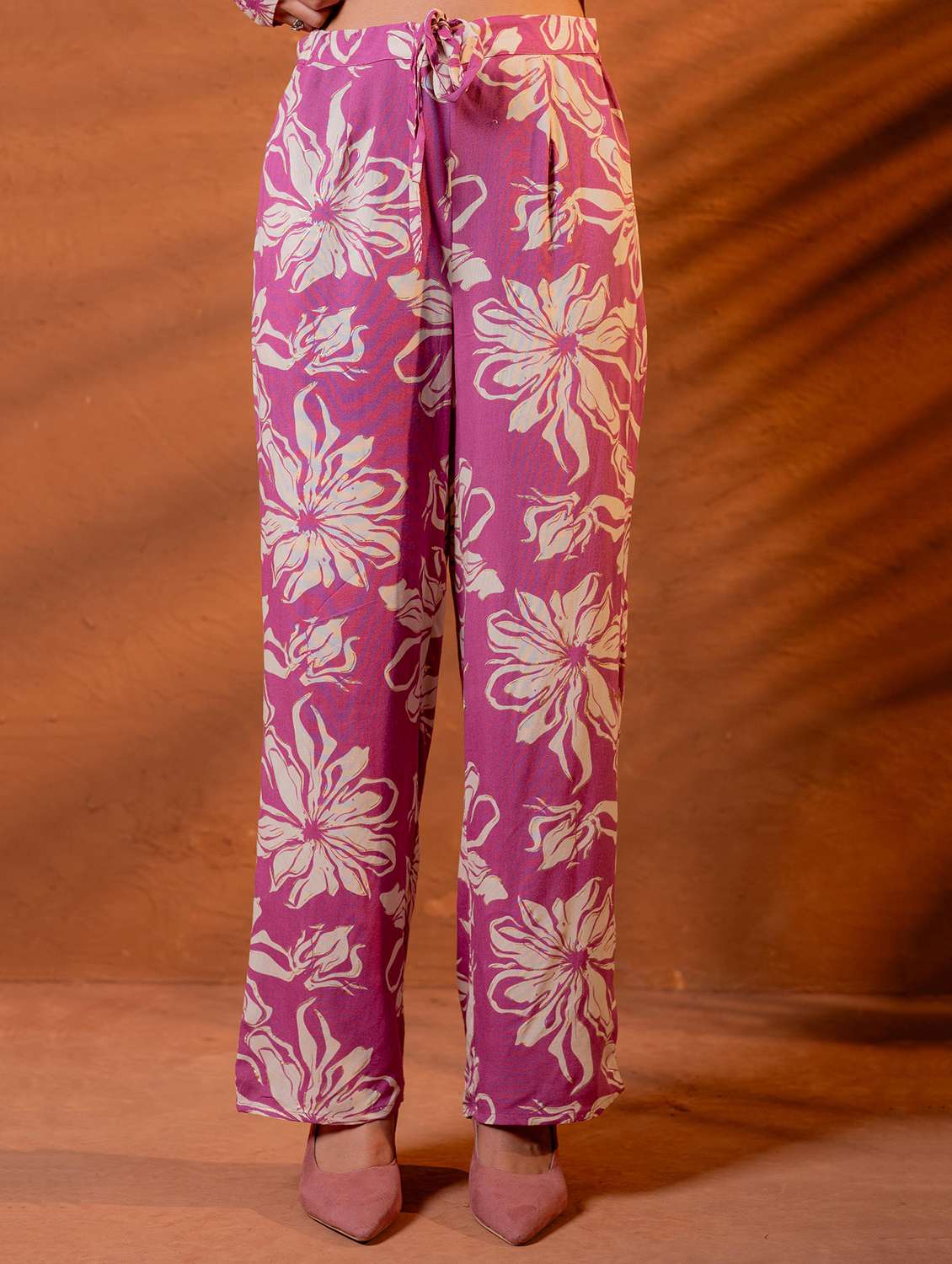 women floral printed long sleeve shirt & trouser co-ord set - 22316888 -  Standard Image - 4