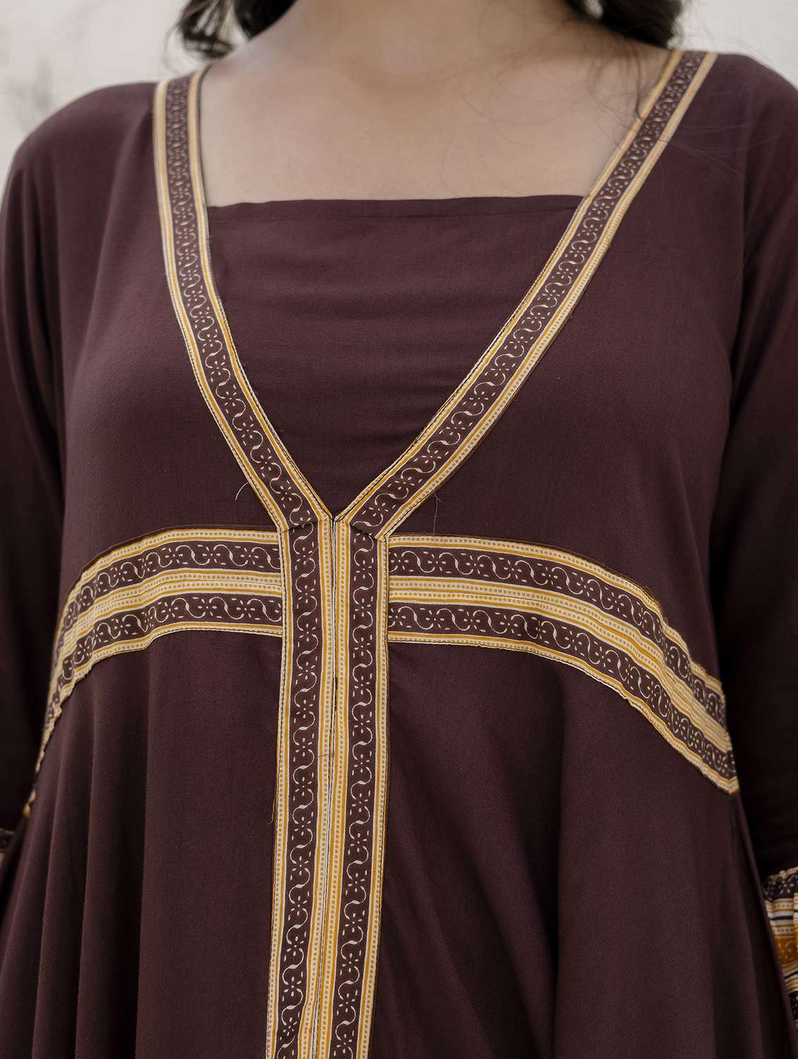 women printed bell sleeve ethnic dress - 22316901 -  Standard Image - 6