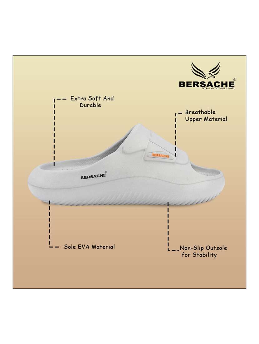 men grey slip on slider - 22316942 -  Standard Image - 1