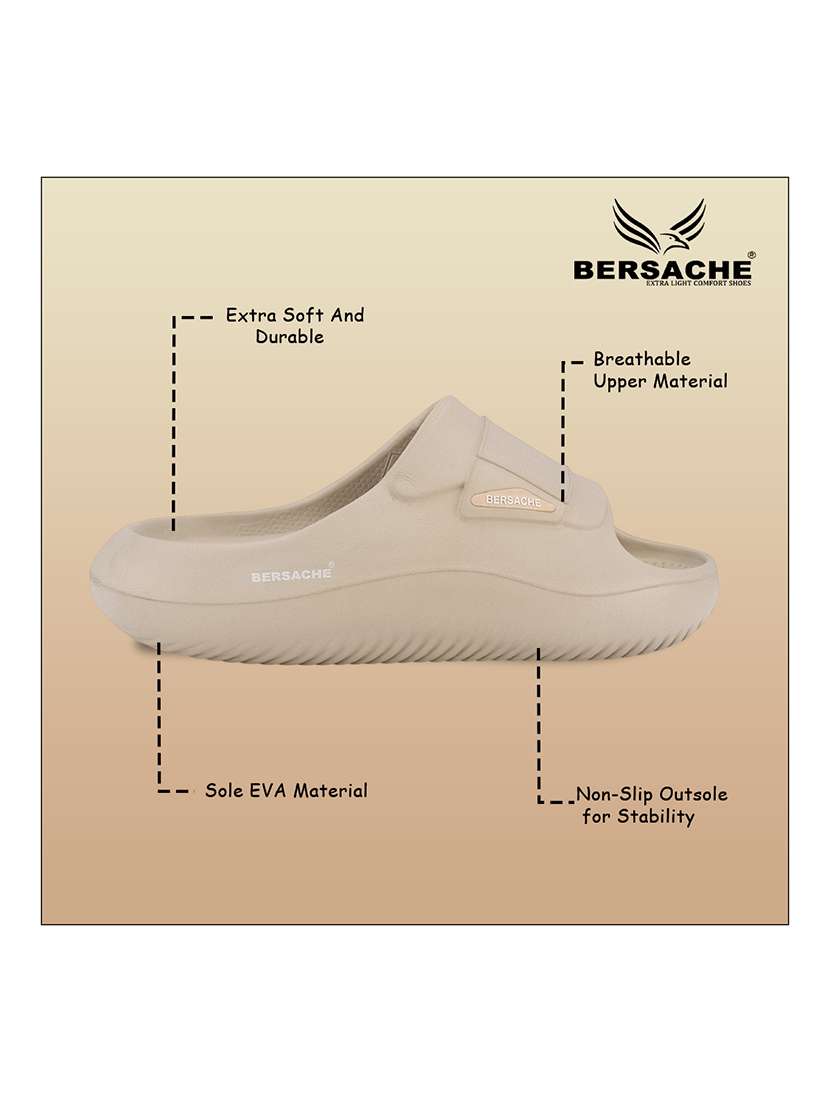 men beige slip on slider - 22316944 -  Standard Image - 1