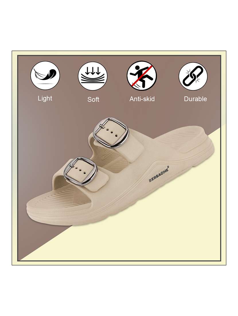 men beige slip on slider - 22316945 -  Standard Image - 1