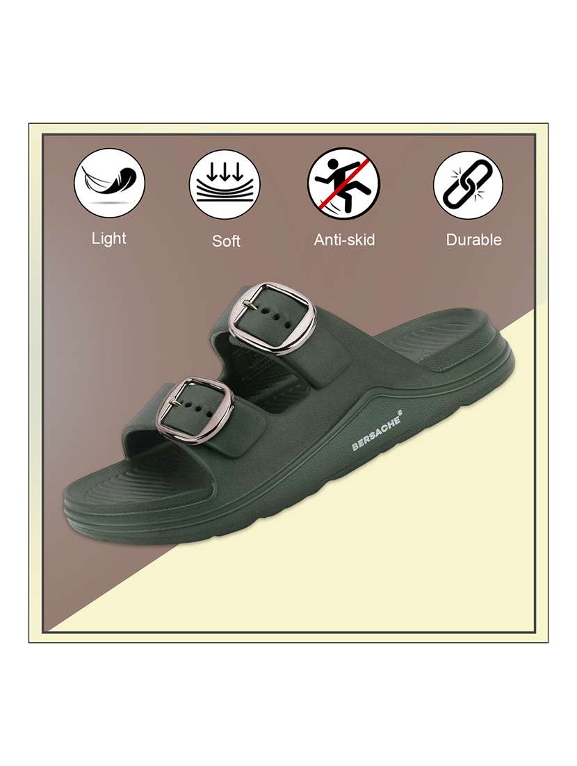 men green slip on slider - 22316946 -  Standard Image - 1