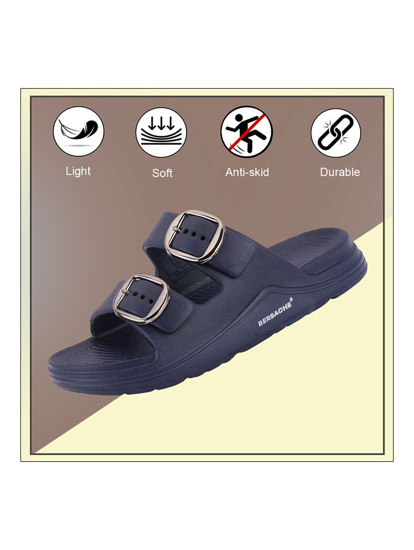 men solid slip on slider - 22316947 -  Standard Image - 1