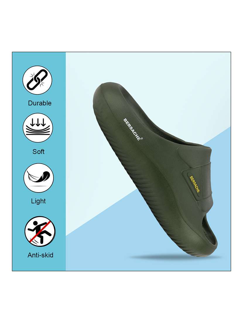 men solid slip on slider - 22316954 -  Standard Image - 1