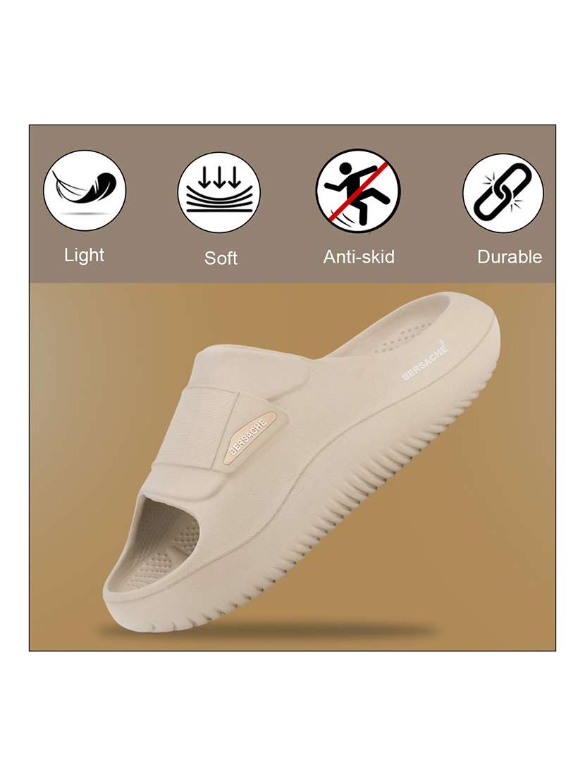 men solid slip on slider - 22316955 -  Standard Image - 1