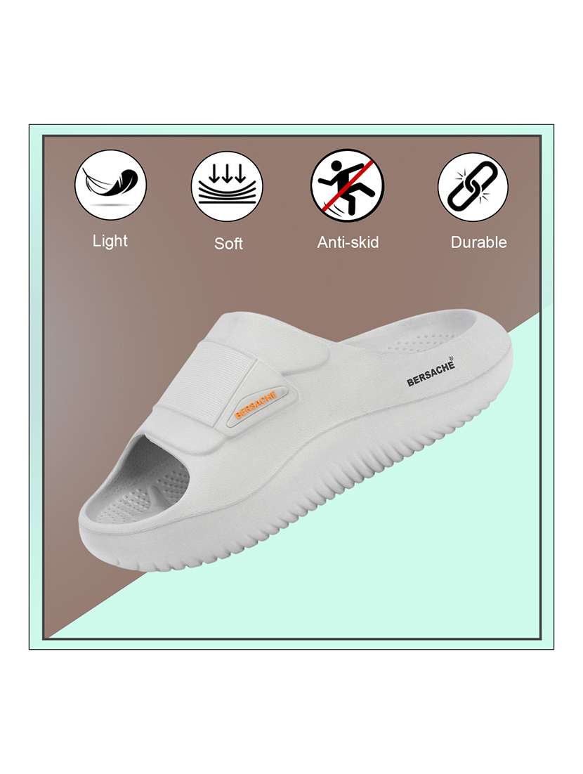 men solid slip on slider - 22316991 -  Standard Image - 1