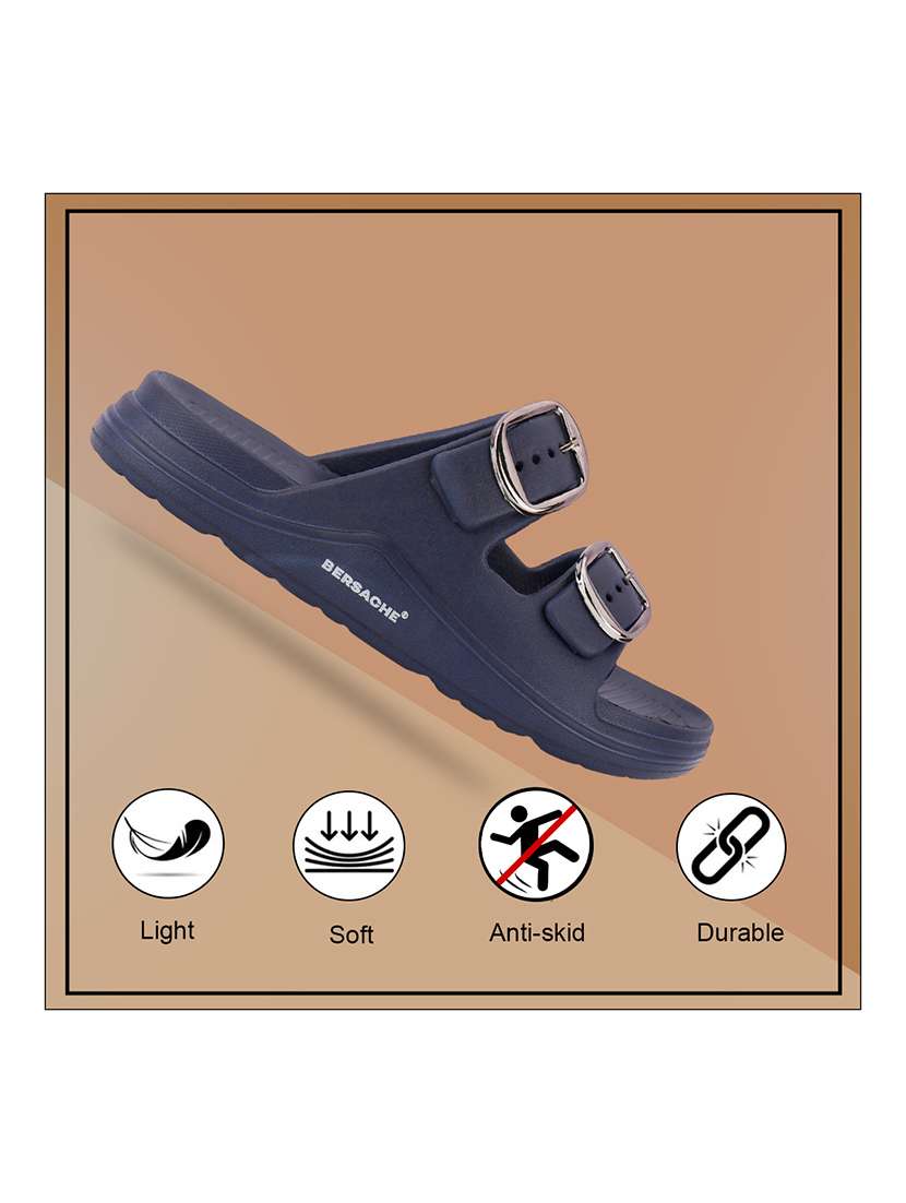 men solid slip on slider - 22316996 -  Standard Image - 1