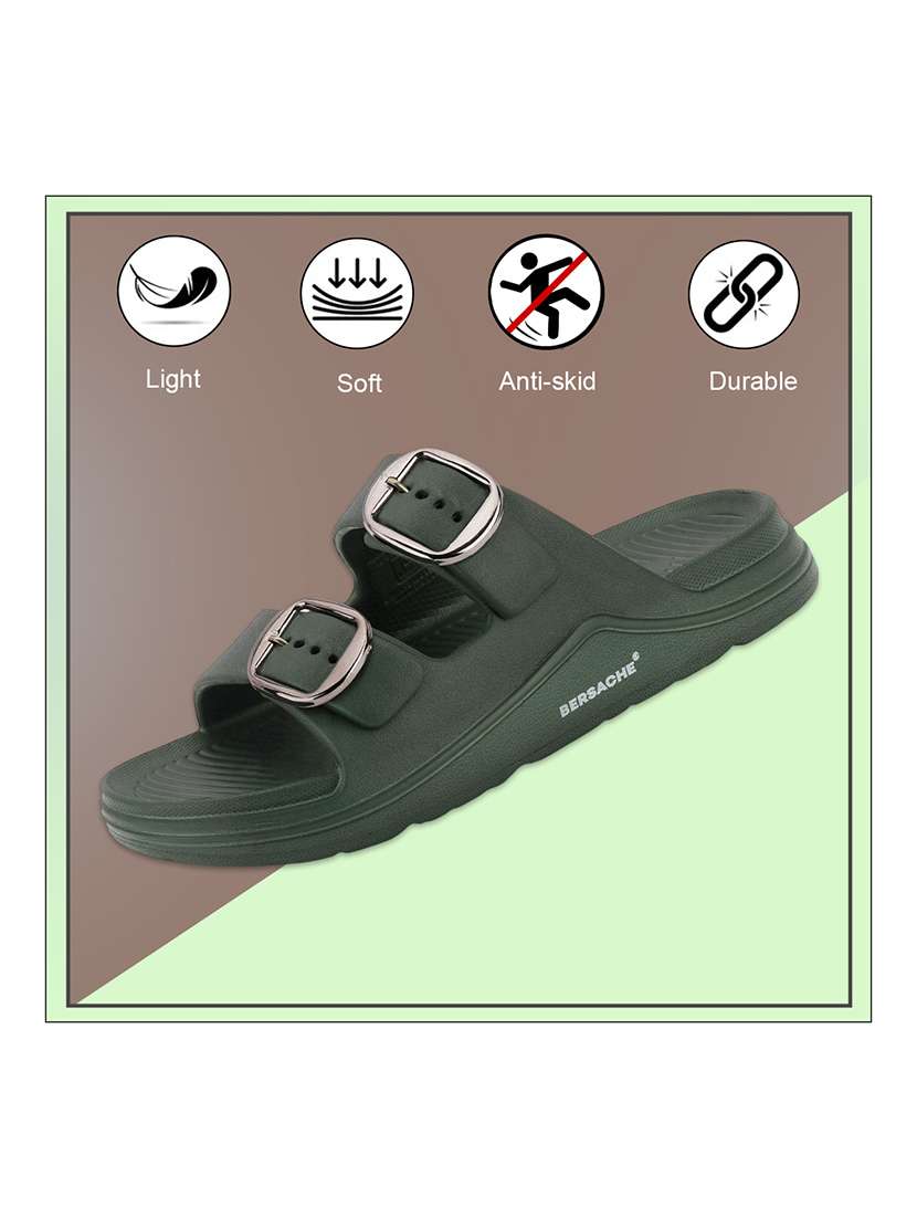 men solid slip on slider - 22317001 -  Standard Image - 1