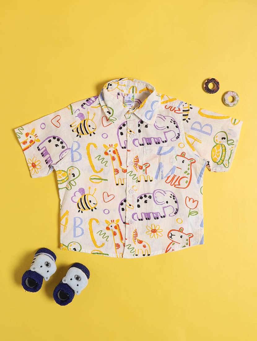 off white cotton shirt - 22317121 -  Standard Image - 1