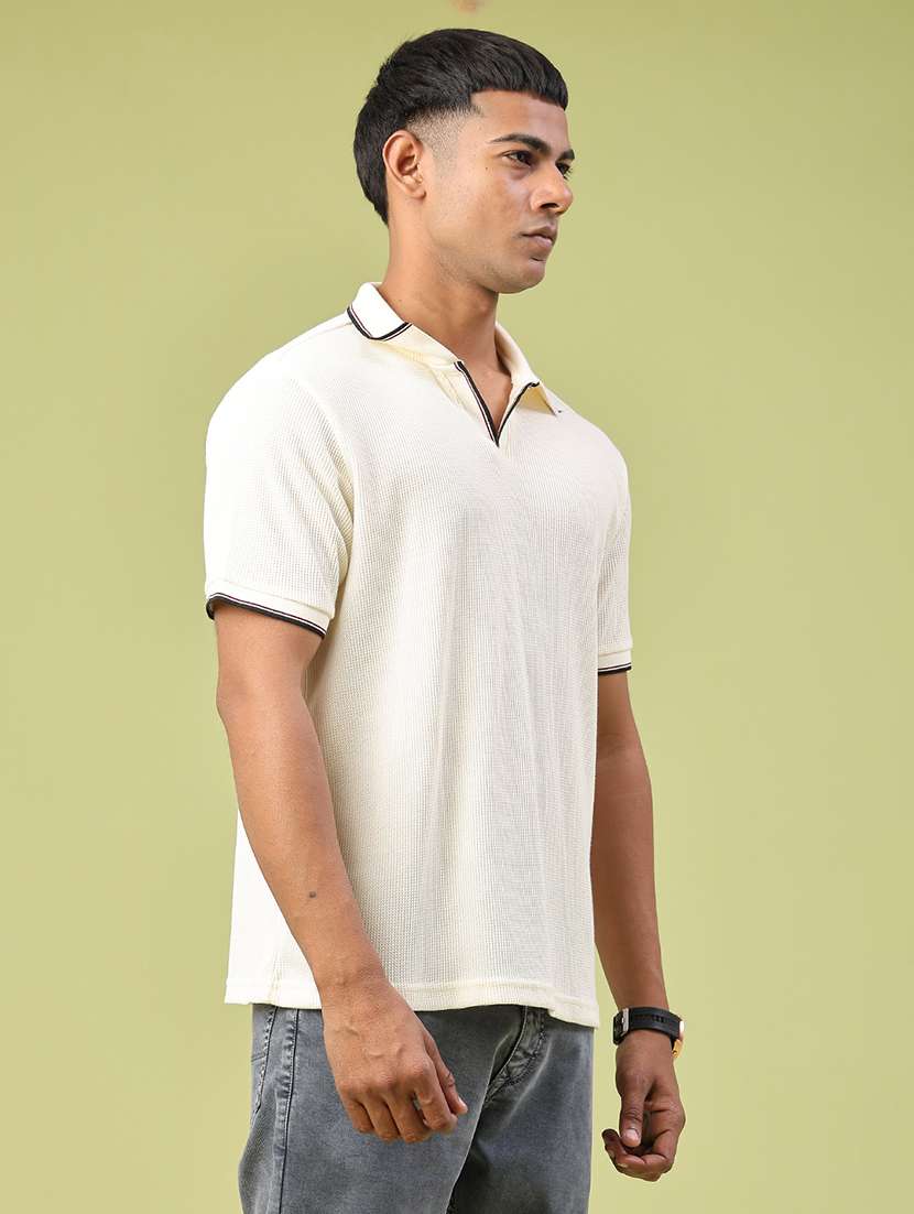 men self design short sleeve regular fit polo t-shirt - 22317195 -  Standard Image - 1