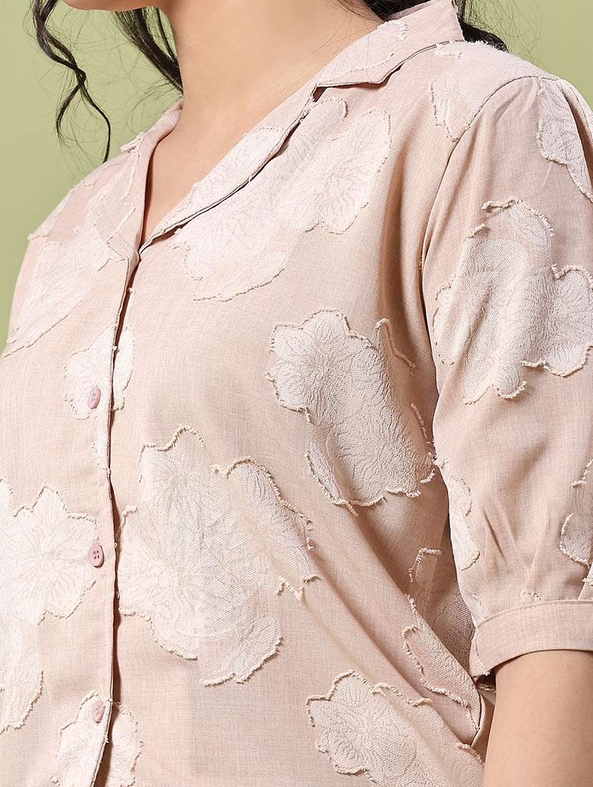 women self designed puff sleeve shirt - 22317250 -  Standard Image - 1