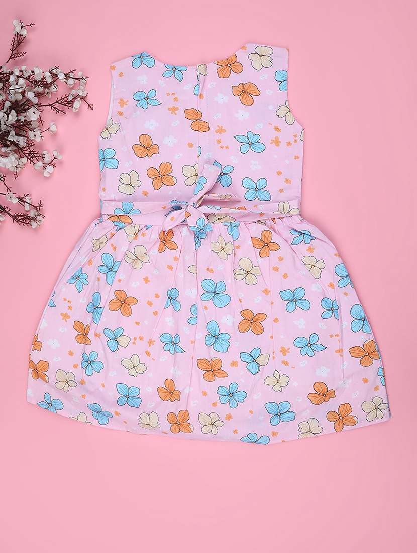 girls floral print sleeveless frock - 22317346 -  Standard Image - 1