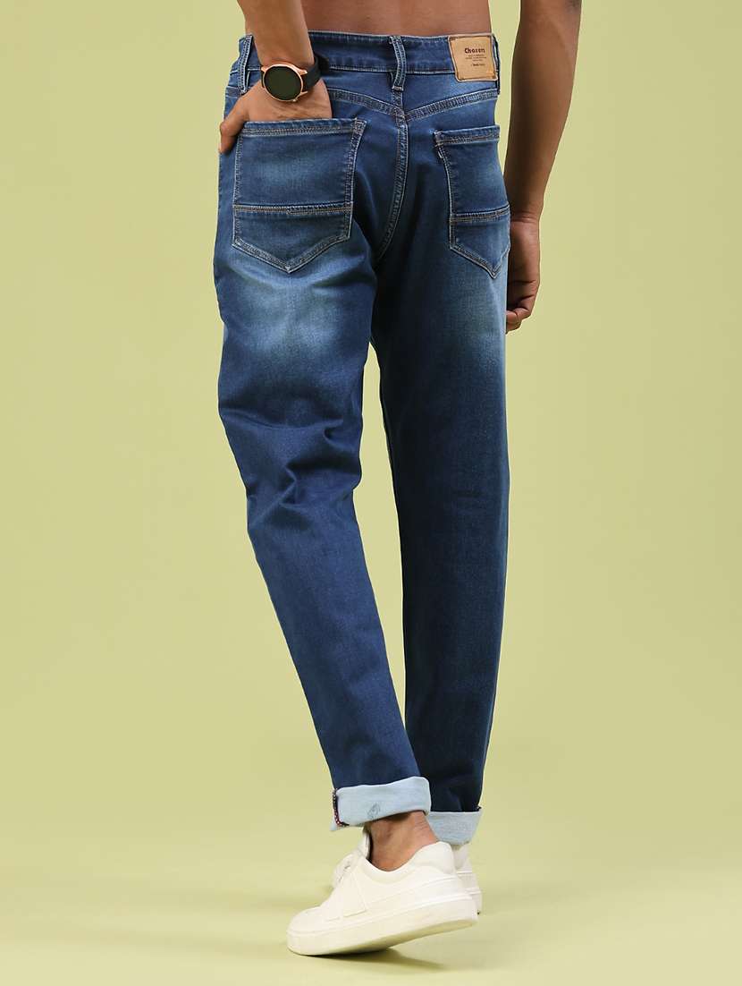 men washed mid rise full length jeans - 22317474 -  Standard Image - 4