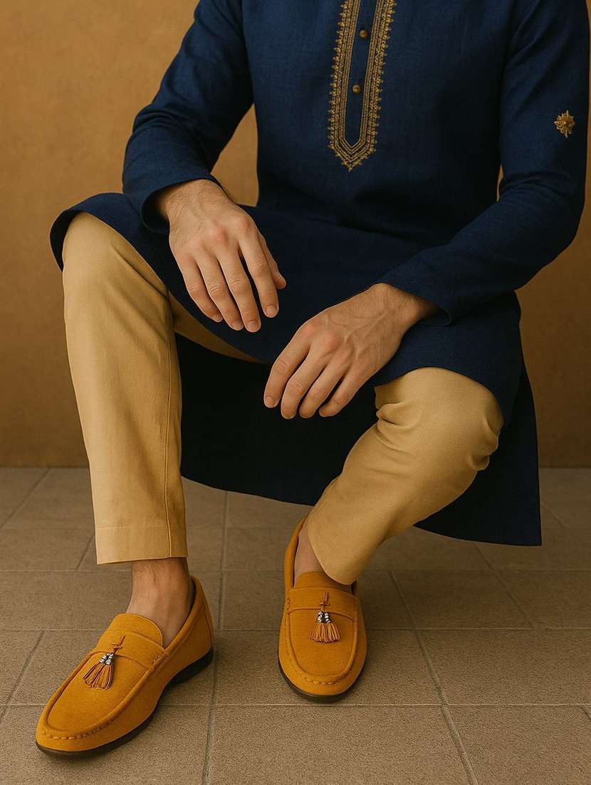 men beige slip on loafer - 22317494 -  Standard Image - 1