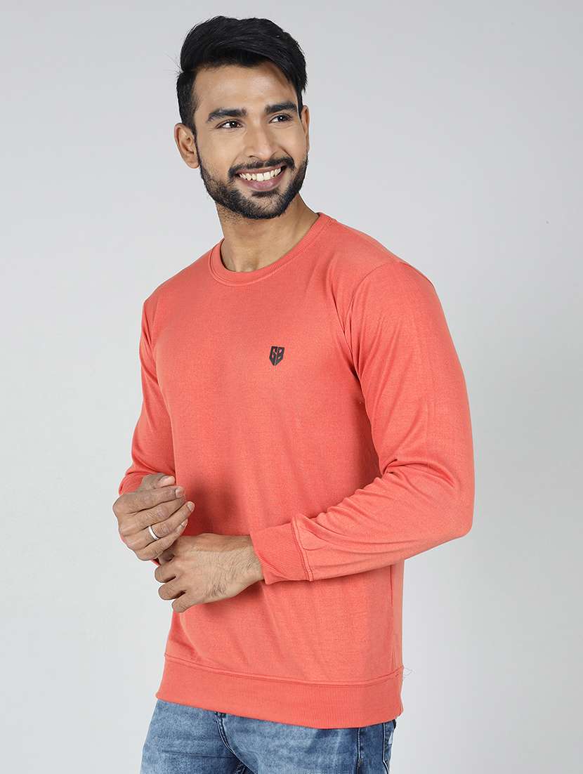 men solid long sleeve regular fit pullover - 22317632 -  Standard Image - 1