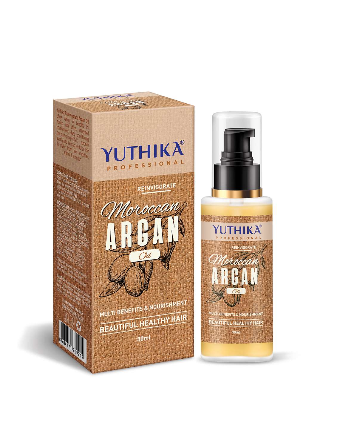yuthika moroccan argan hair oil for women & men | ultra-smooth & shiny, tames frizz hair oil (30 ml)
