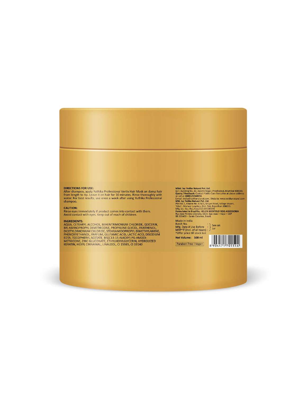 yuthika proffesional vertix hair mask 500ml - 22317652 -  Standard Image - 1