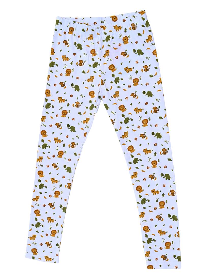 girls pack of 3 printed mid rise legging - 22317689 -  Standard Image - 4