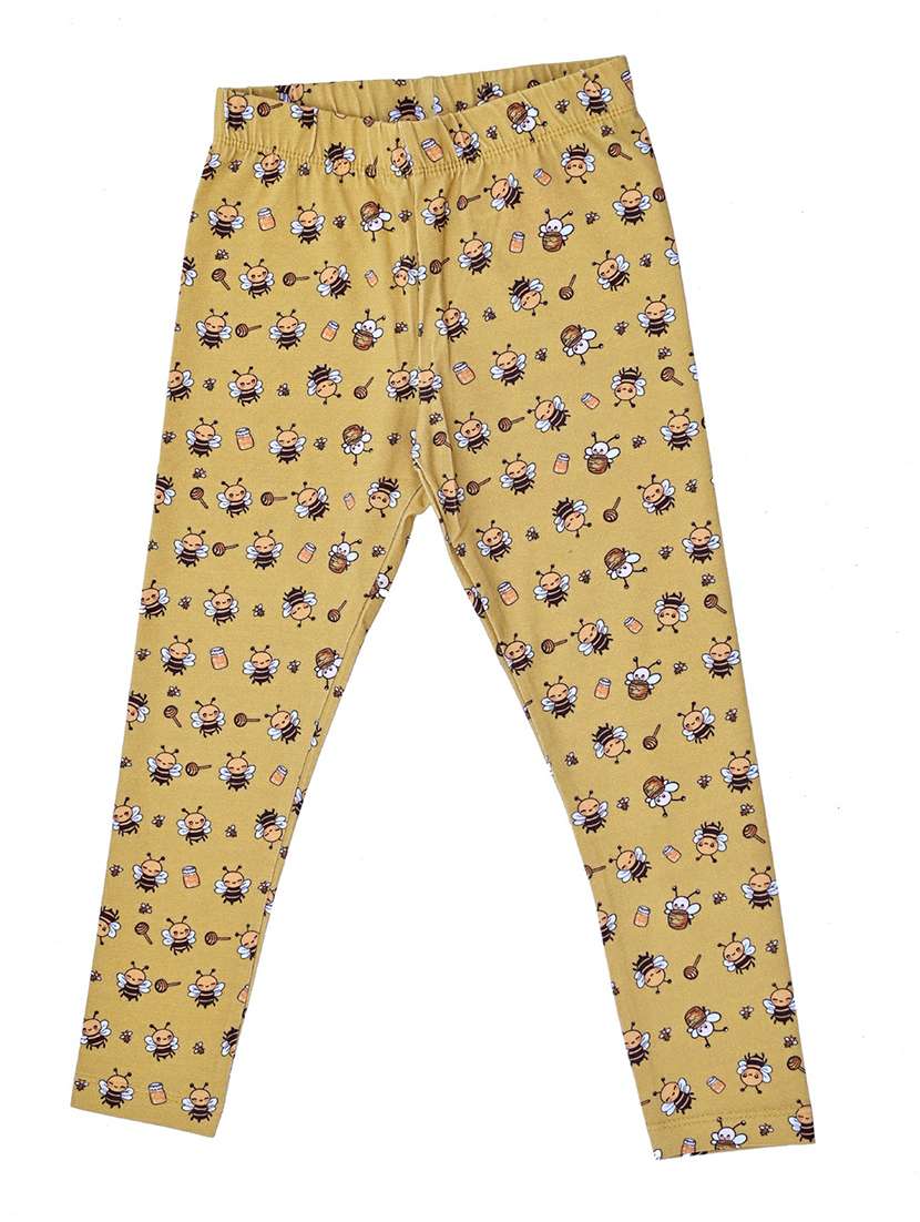 girls pack of 3 printed mid rise legging - 22317691 -  Standard Image - 1
