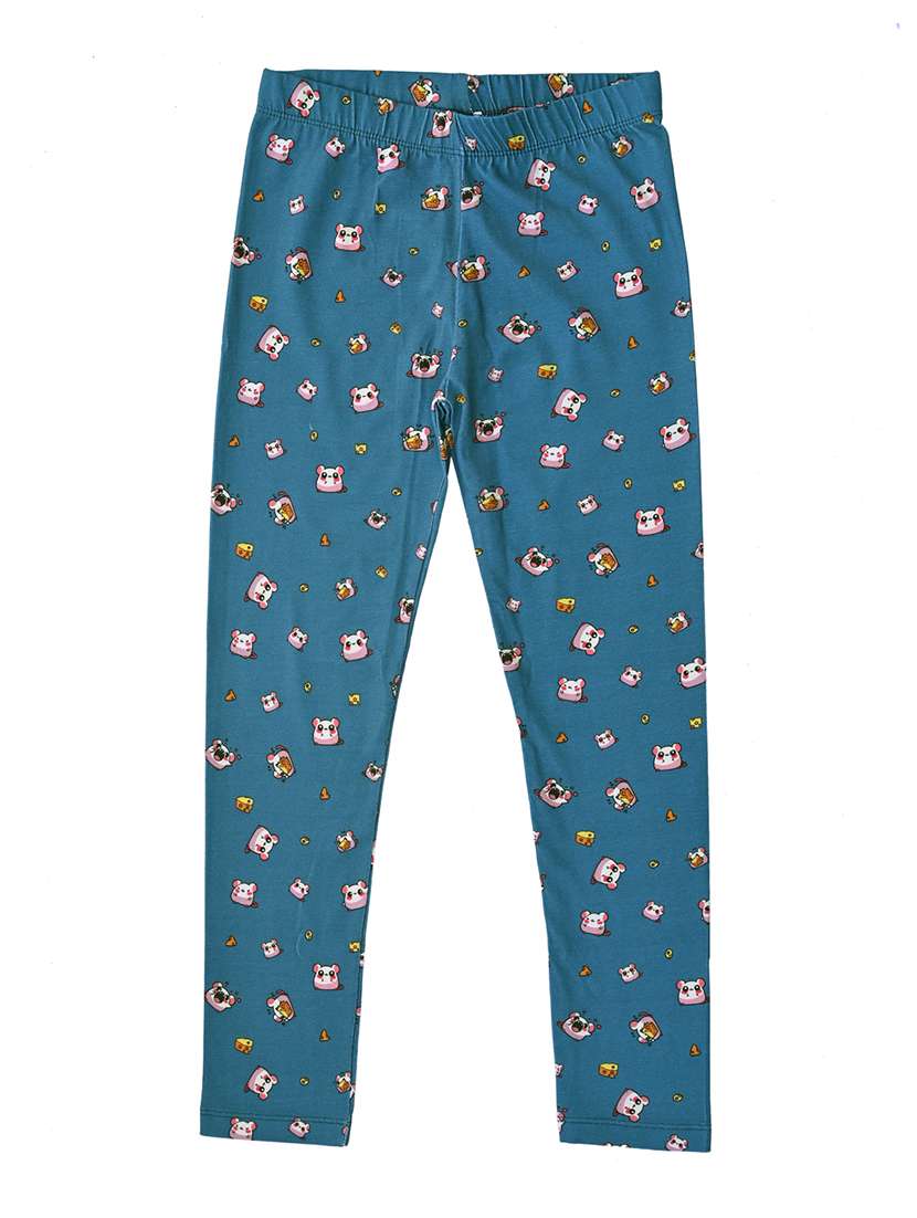 girls pack of 3 printed mid rise legging - 22317696 -  Standard Image - 4
