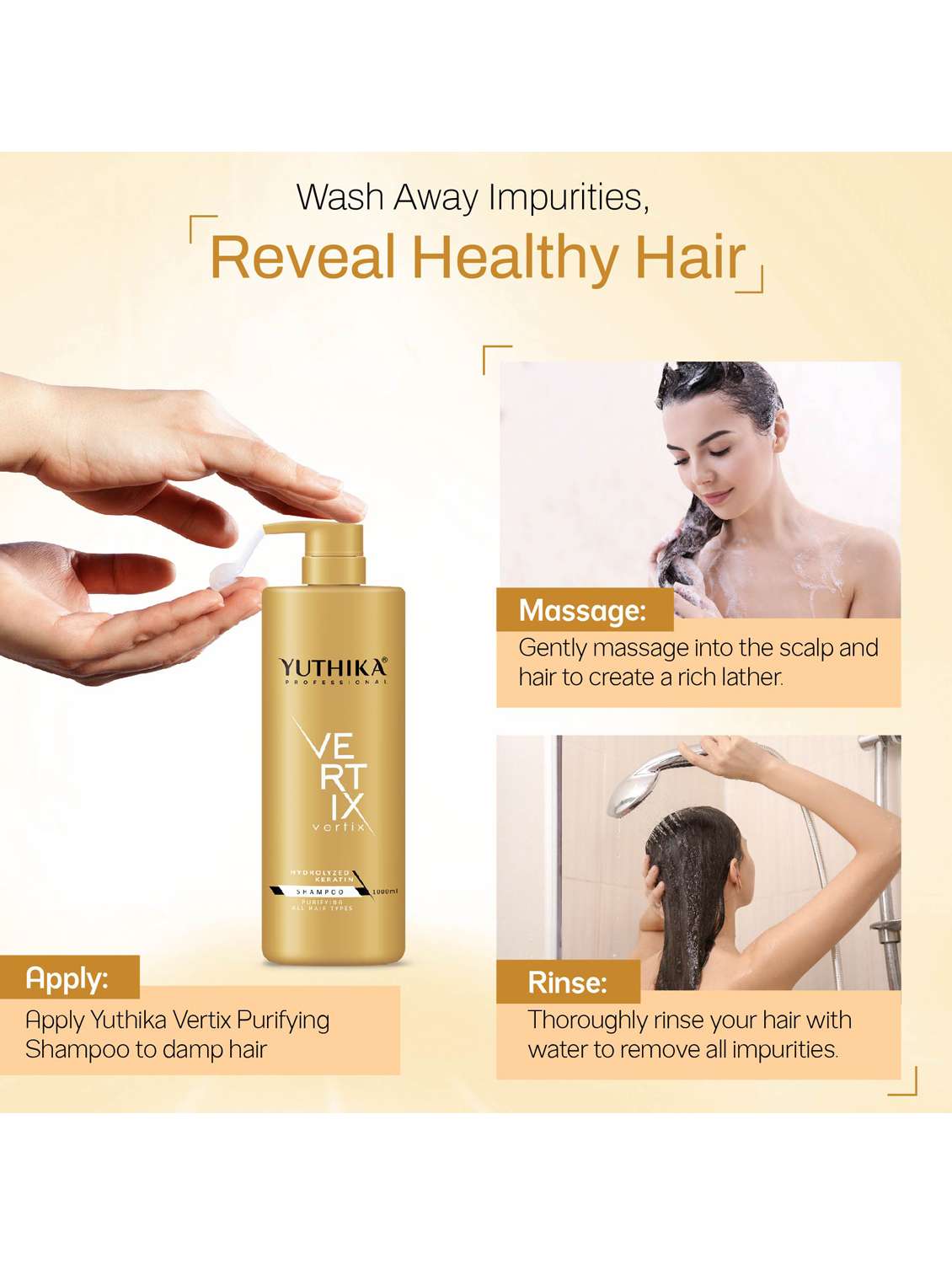 yuthika proffesional vertix shampoo 1000ml - 22317716 -  Standard Image - 4