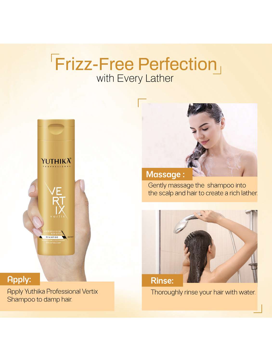 yuthika proffesional vertix shampoo 250ml - 22317717 -  Standard Image - 4