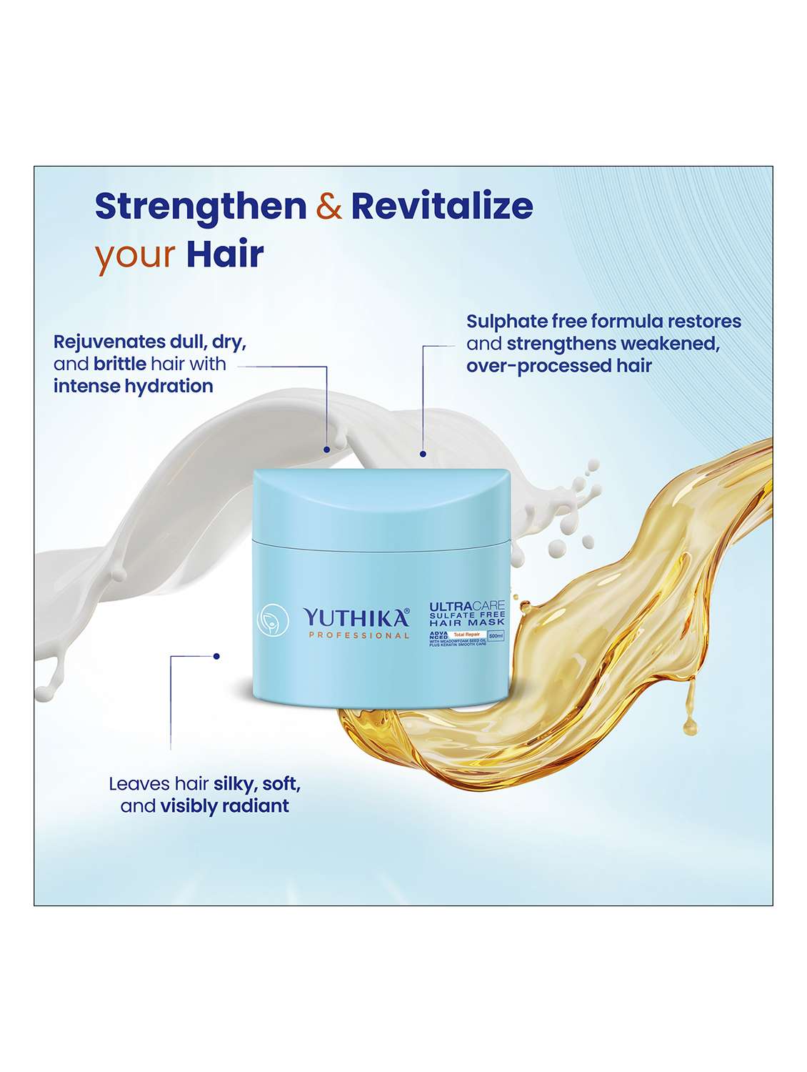 yuthika proffesional ultra sulphate free hair mask 500ml - 22317741 -  Standard Image - 1