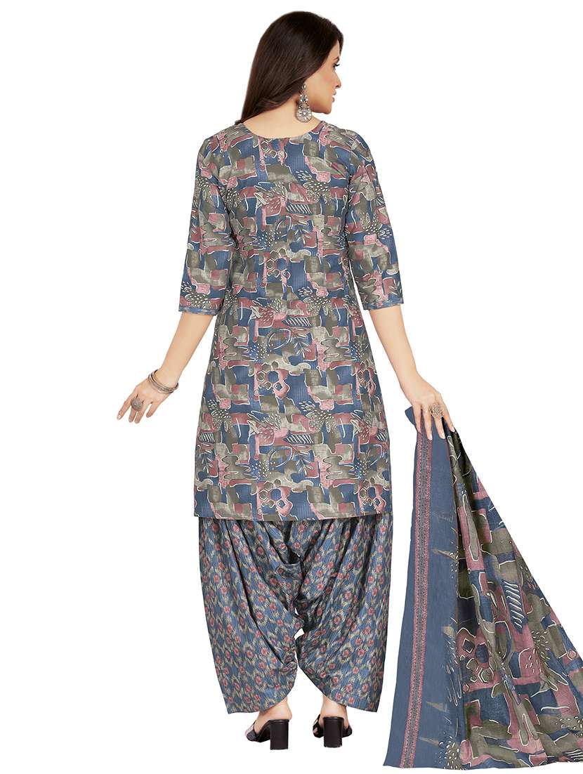 women printed unstitched suit set - 22317882 -  Standard Image - 1