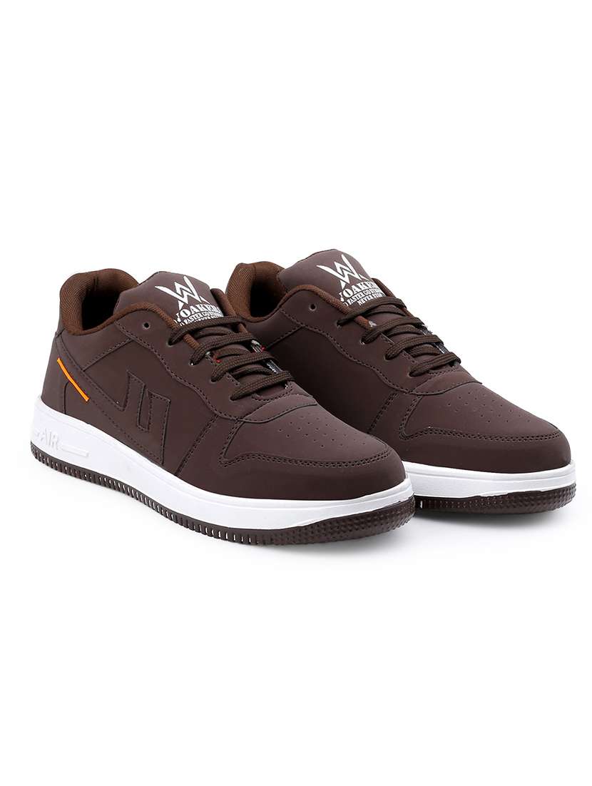 men solid lace up sneaker - 22318549 -  Standard Image - 1