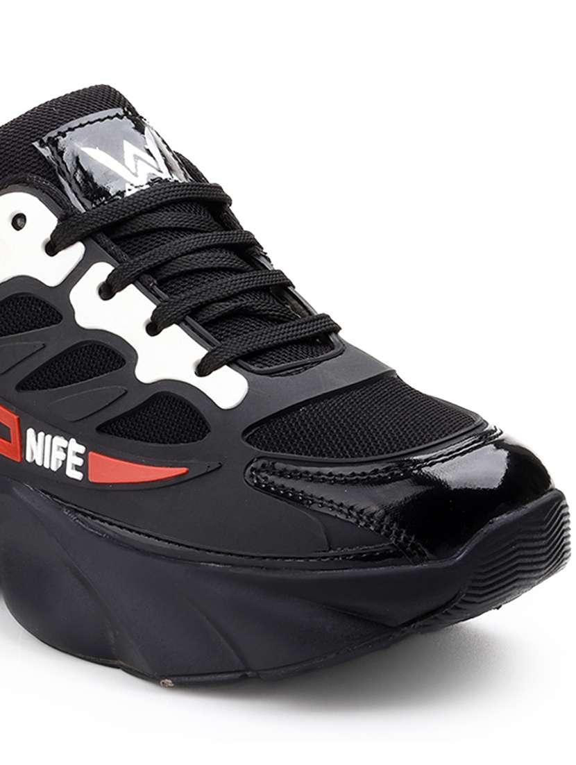 men black lace up sport shoe - 22318554 -  Standard Image - 4