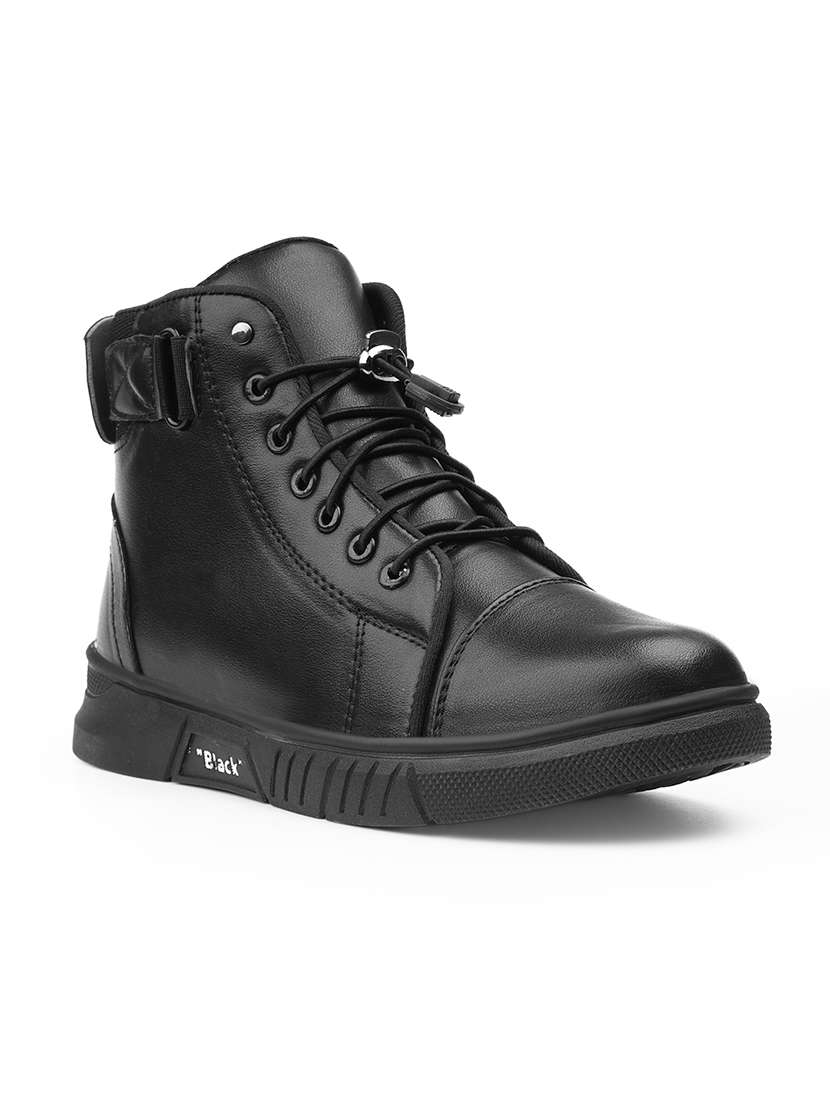 men black lace up boot - 22318562 -  Standard Image - 1