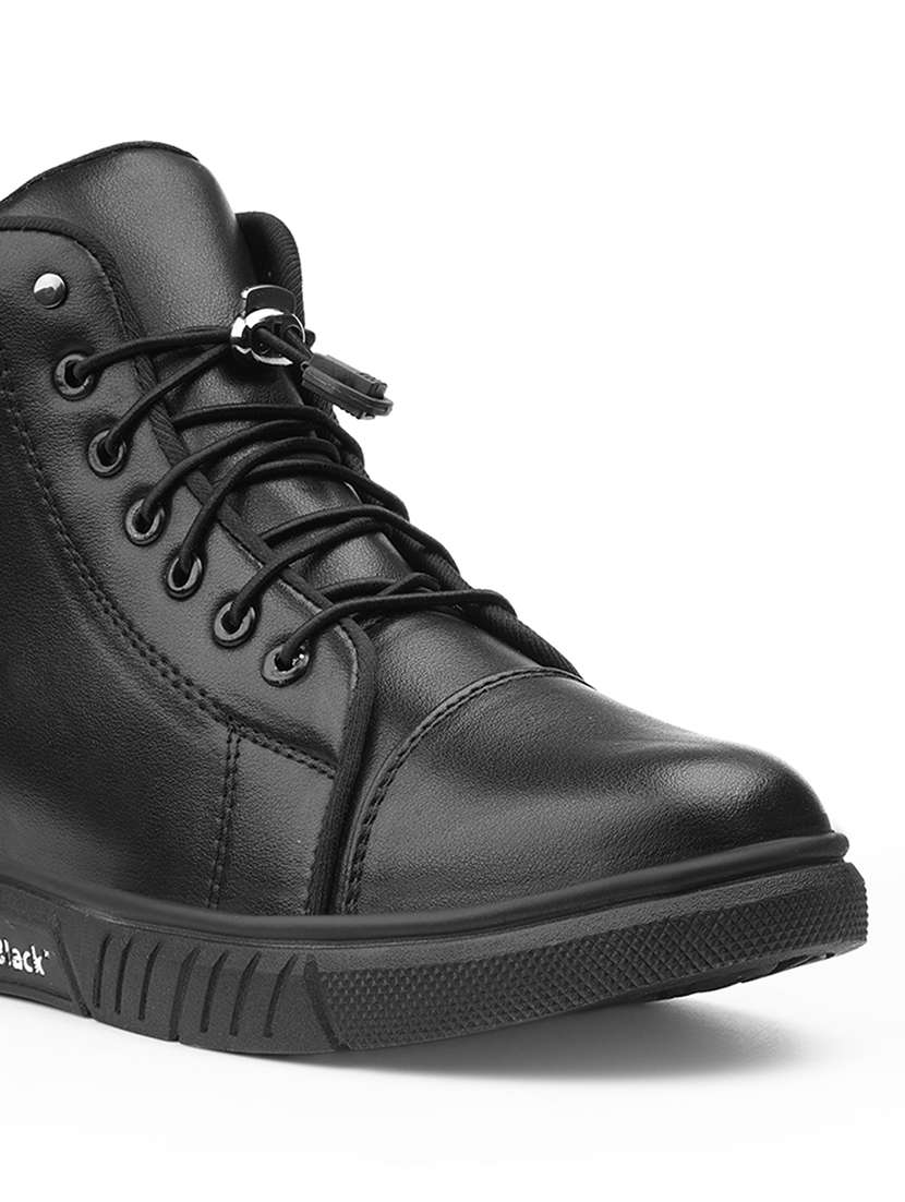 men black lace up boot - 22318562 -  Standard Image - 4