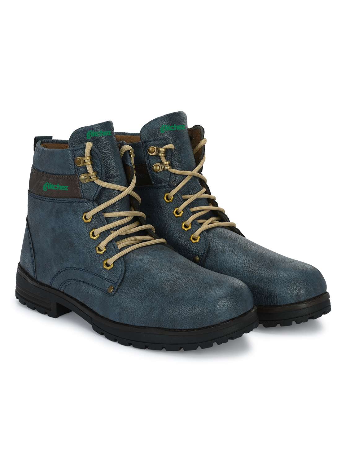 men blue lace up boot - 22318568 -  Standard Image - 1
