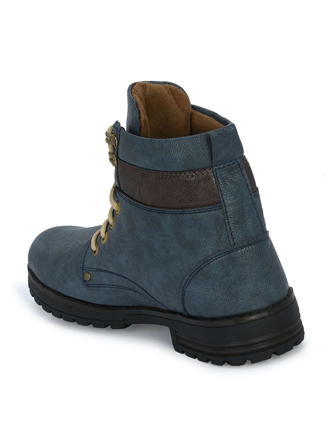 men blue lace up boot - 22318568 -  Standard Image - 4