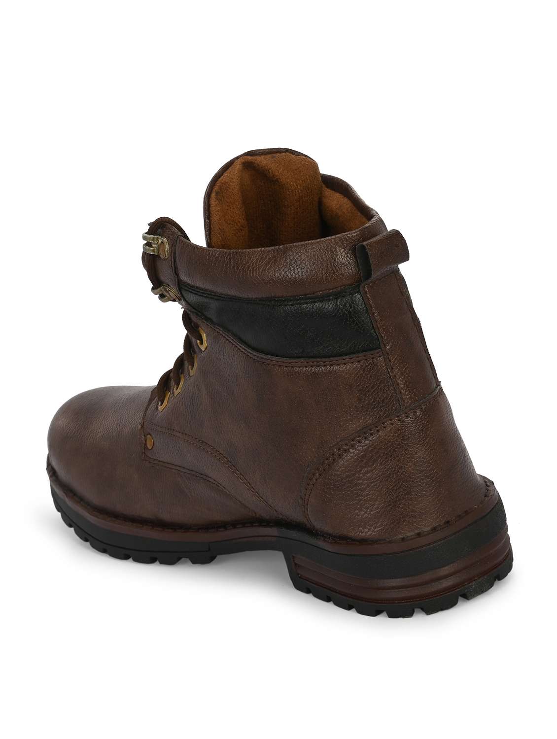 men brown lace up boot - 22318569 -  Standard Image - 4