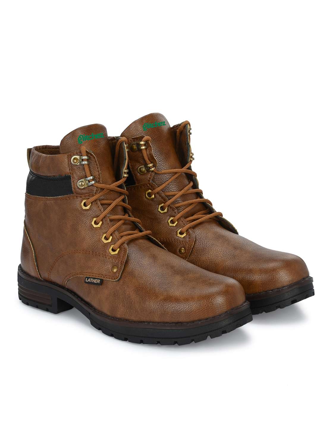 men brown lace up boot - 22318570 -  Standard Image - 1