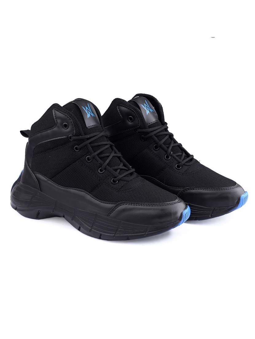men black lace up sport shoe - 22318571 -  Standard Image - 1
