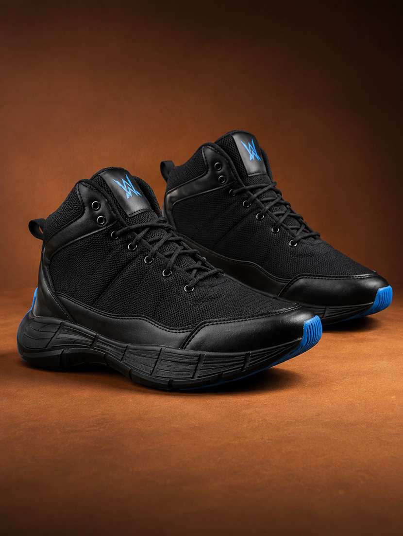 men black lace up sport shoe - 22318571 -  Standard Image - 1