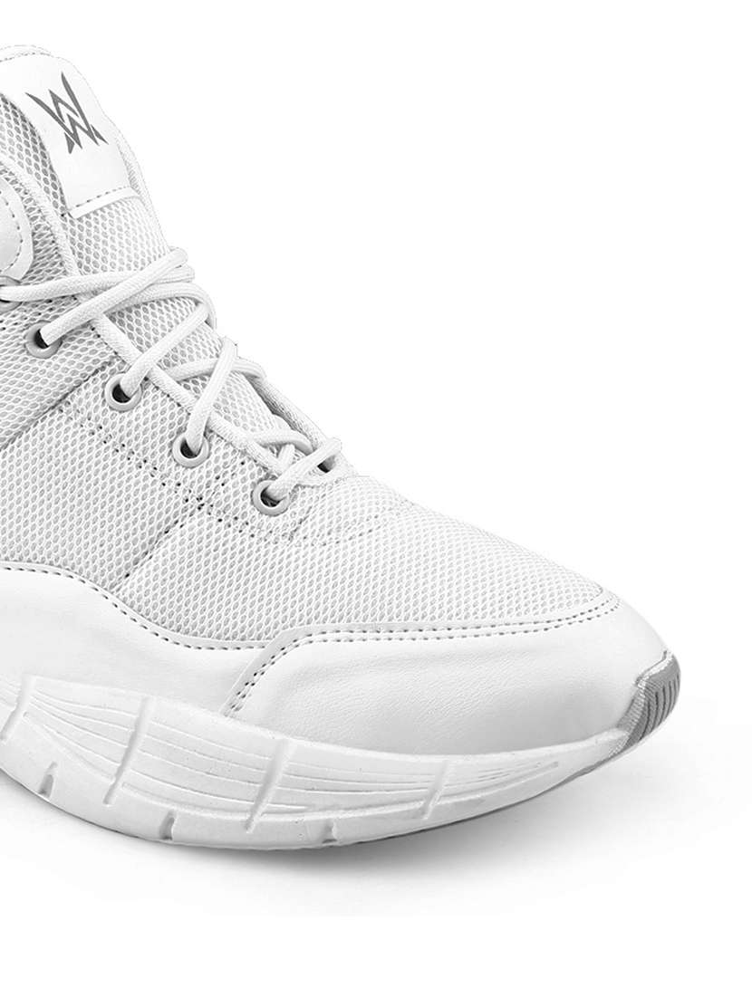 men white lace up sport shoe - 22318572 -  Standard Image - 4