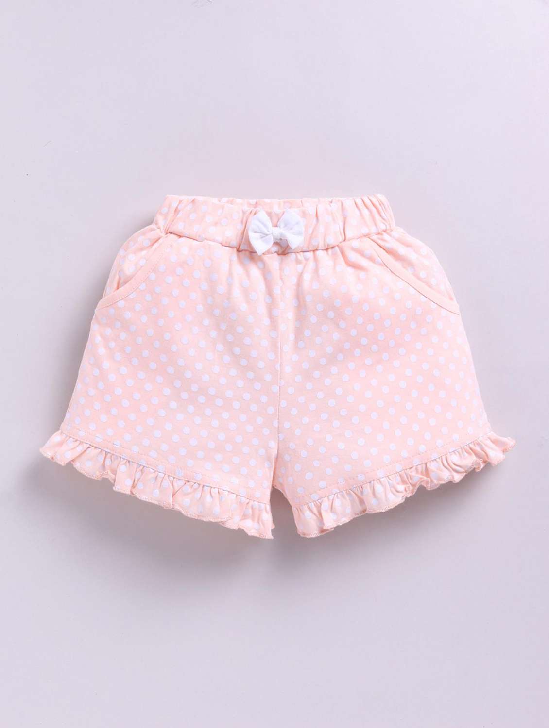 girls printed mid rise shorts