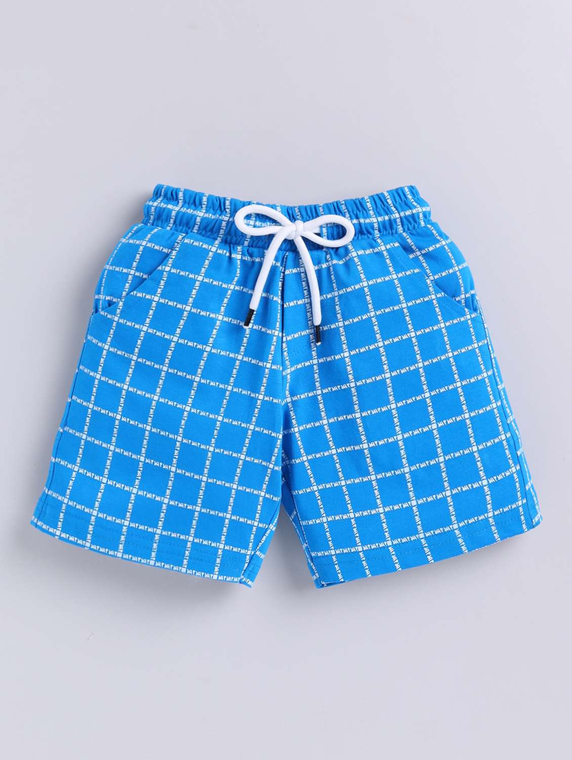boys printed mid rise shorts