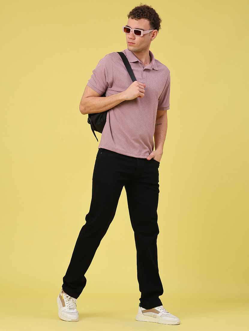 men plain mid rise full length straight fit jeans - 22318764 -  Standard Image - 4