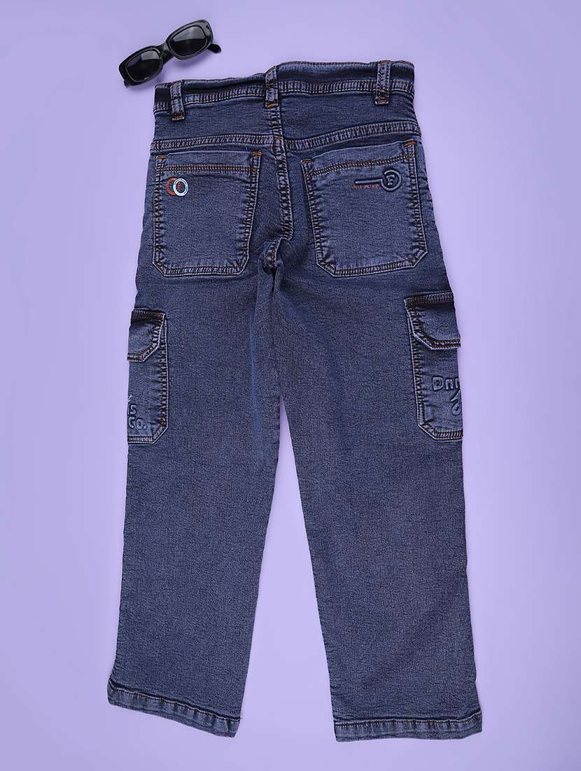 grey poly cotton washed jean - 22318884 -  Standard Image - 1