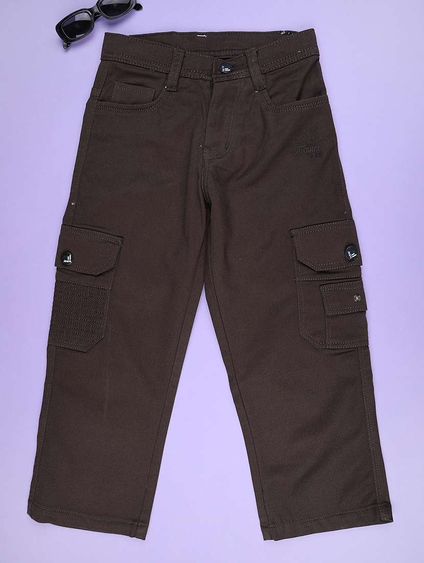 brown poly cotton plain jean - 22318887 -  Standard Image - 1