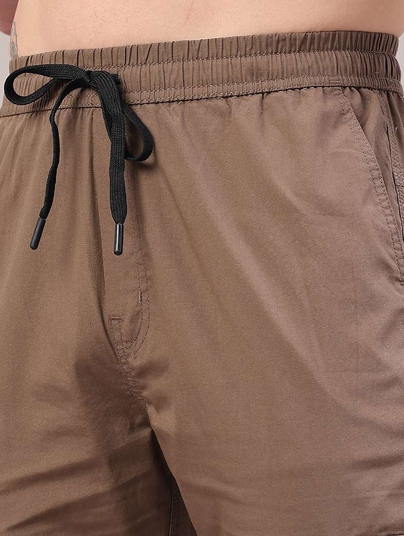 men solid mid rise regular fit cargo  - 22319007 -  Standard Image - 1