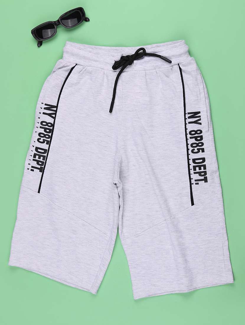 grey cotton shorts & three fourth - 22319024 -  Standard Image - 1